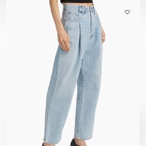 AGOLDE denim cinched barrel jean